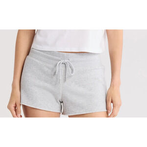 NWT Abound Tie-Waist Fleece Lounge Shorts XXL Heather Grey | Plus Size Cozy